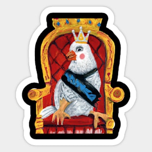 chicken queen 1 Sticker